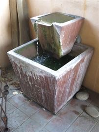 Two Tiered Modern Fountain