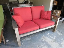 Teak Love Seat