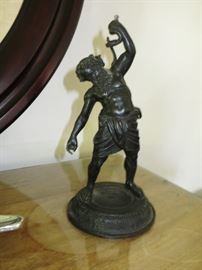 Antique Iron Warrior Statuette