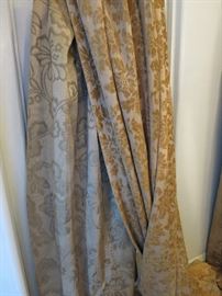Two different style of Brocade Drapes ... Tubs of Panels!