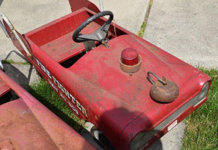 Car 3 Fire Fighter AMF Unit No 508 Pedal Car with Bell and light JW 2508 license