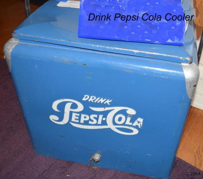 226 A Drink Pepsi Cola Blue Cooler Blue