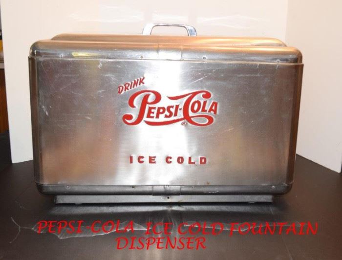 289 Pepsi Cola in Stainless Dispenser1950s