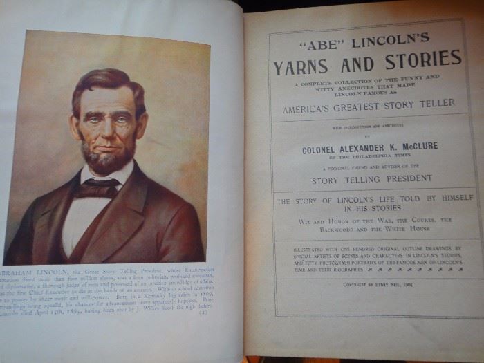 Abe Lincolns Yarns and Stories 