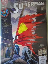Superman Comic, Signed 