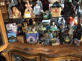 Hutch full of collectibles