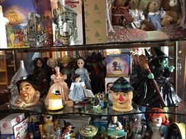 Hutch full of collectibles