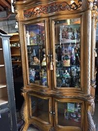 Hutch full of collectibles