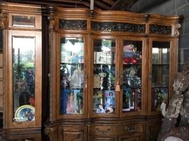 Hutch full of collectibles