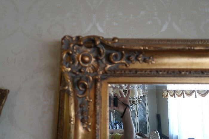 No one owns more gold leaf mirrors than I do!  Not even your grandma!  I LOVE THEM!