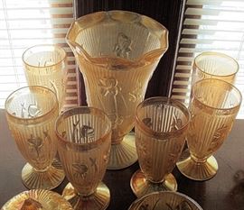 Vintage Iris Herringbone