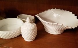 Hobnail Milk Glass