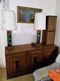 Mid Century Stereo/ Media Cabinet (Console)