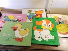 Vintage Playskool wooden puzzles