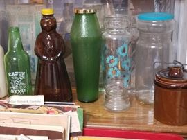 Several collectible bottles, jars, etc...