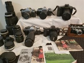 Large Selection of Cannon Cameras, Lenses, Cases, Accessories, etc...