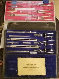 Vintage Drafting tool sets