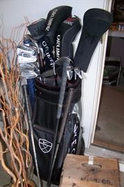 A great set of Ben Hogan Apex Edge Golf clubs with a like new golf bag.  