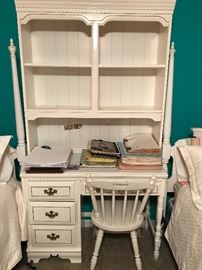 french provincial desk with chair bookshelf