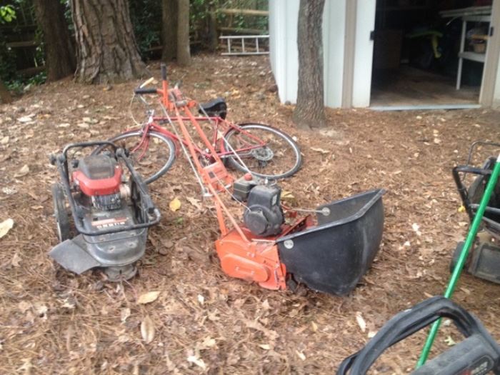 yard equipment bike
