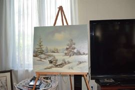 Oil Painting by Dell, TV is not for sale