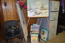 Art craft magazines, Books, Art paper etc TV projector and Screen