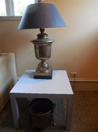 Parsons Table. Brass Table Lamp