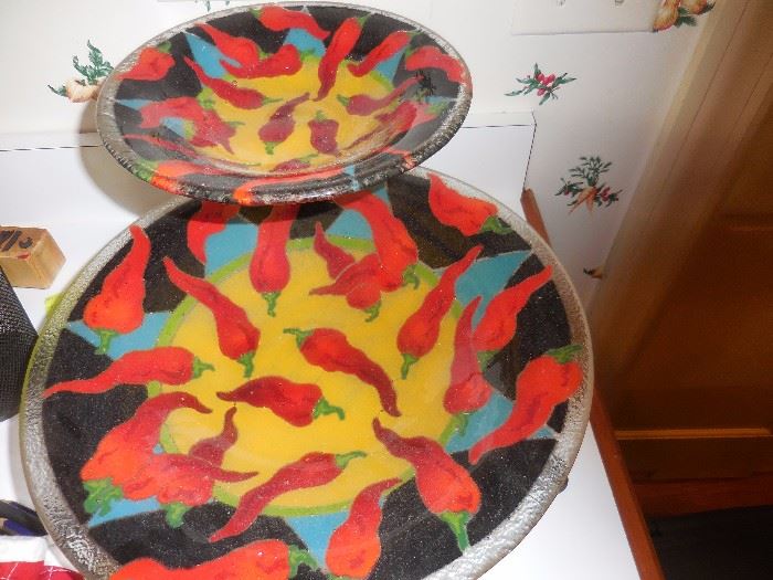 Art Glass Chip Dip, by Peggy Karr