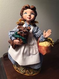Collectible Wizard of Oz dolls.