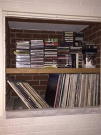 Albums and cd's.