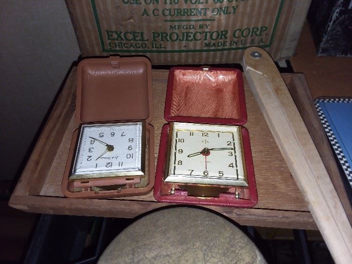 vintage travel alarm clocks