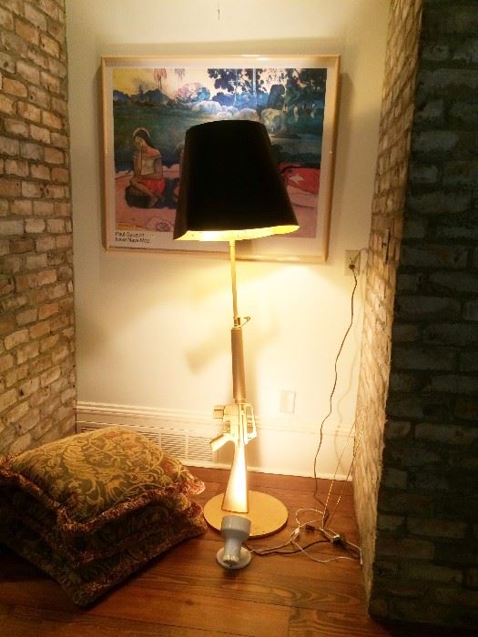 AK47 floor gun lamp   