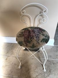 Small vanity chair