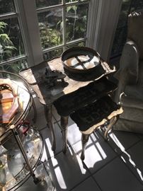 VINTAGE ITALIAN WOODEN NESTING TABLES