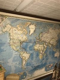 VERY LARGE WALL WORLD MAP