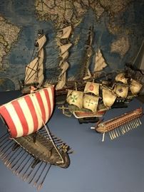 HAND PAINTED SHIPS