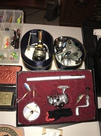 LOTS OF FISHING TACKLE, BAIT, LURES, FISHING POLES AND REELS