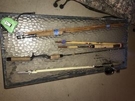 LOTS OF FISHING TACKLE, BAIT, LURES, FISHING POLES AND REELS