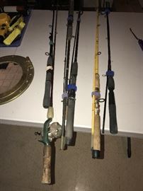 LOTS OF FISHING TACKLE, BAIT, LURES, FISHING POLES AND REELS