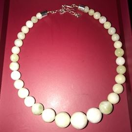 DTR JAY KING STERLING SILVER GREEN TURQUOISE NECKLACE