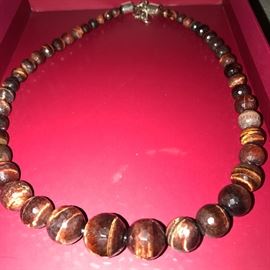 DTR JAY KING STERLING SILVER NATURAL AGATE NECKLACE