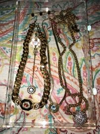 VINTAGE COSTUME JEWELRY-SWAROVSKI AND CHRISTIAN DIOR