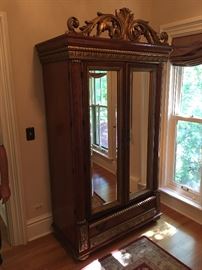 AVAILABLE FOR PRESALE: Fabulous antique reproduction armoire.