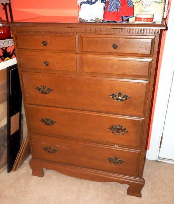 Chest Of Drawers, 4 Drawers, 42"H x 32"W x 17.5"D