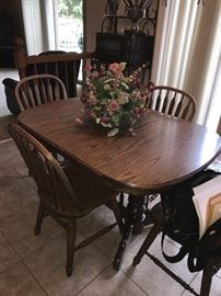 WOODEN DINING TABLE WITH CHAIRS