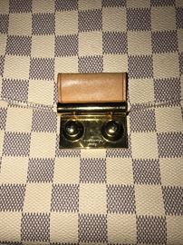 LOUIS VUITTON CROISETTE DAMIER AZUR HANDBAG