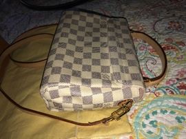 LOUIS VUITTON CROISETTE DAMIER AZUR HANDBAG