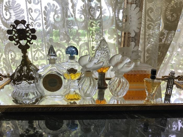 Perfume Bottle Collection Including Lalique