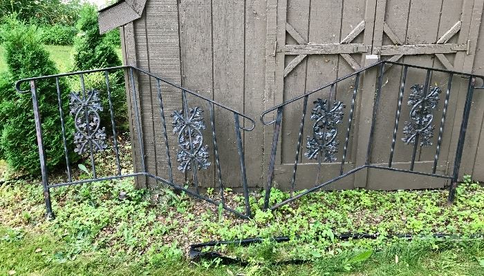 Wrought Iron Railings with Acorns and Oak Leaves