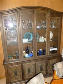 China display cabinet and Glassware